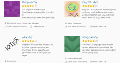 Add LateX to WordPress and LearnPress Course