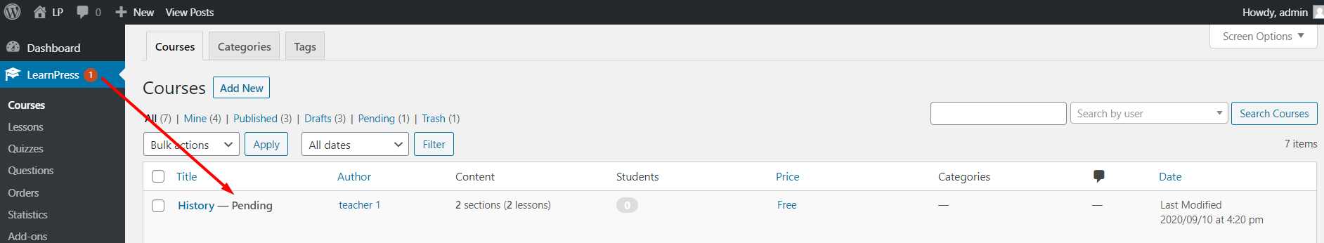 Admin - Submit for review