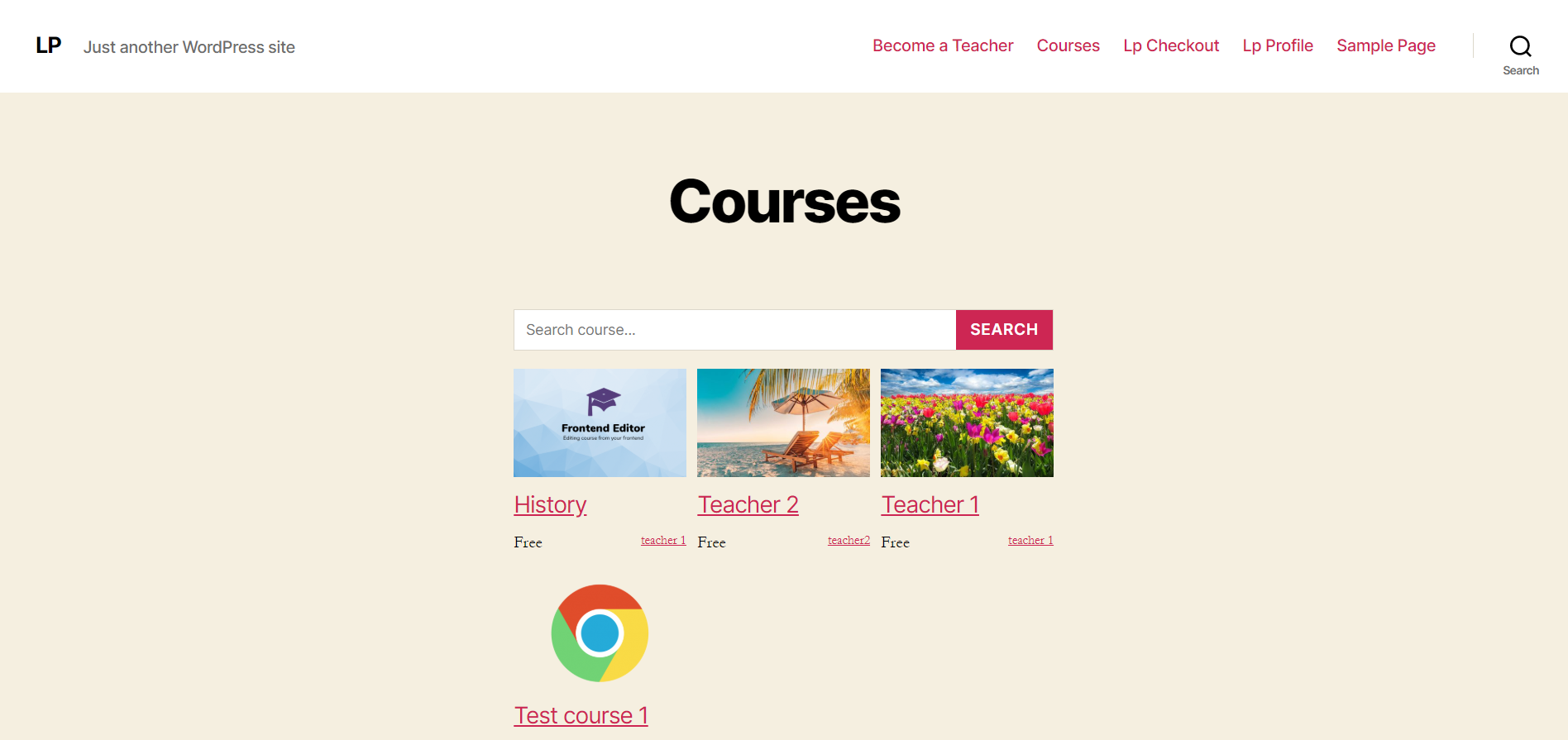 Enable course thumbnail