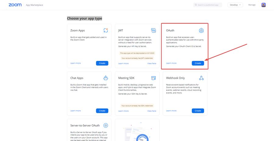 Create Oauth