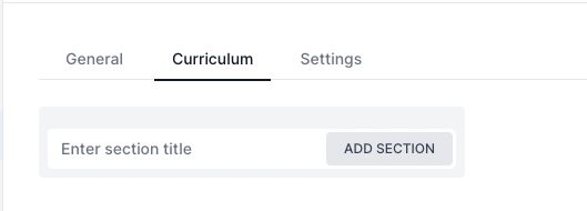 Curriculum Tab
