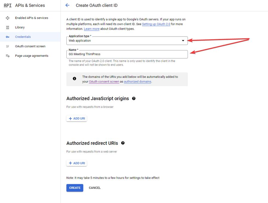 Fill In OAuth Client ID