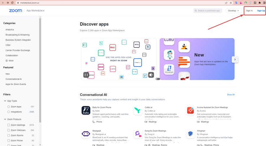 Login Zoom