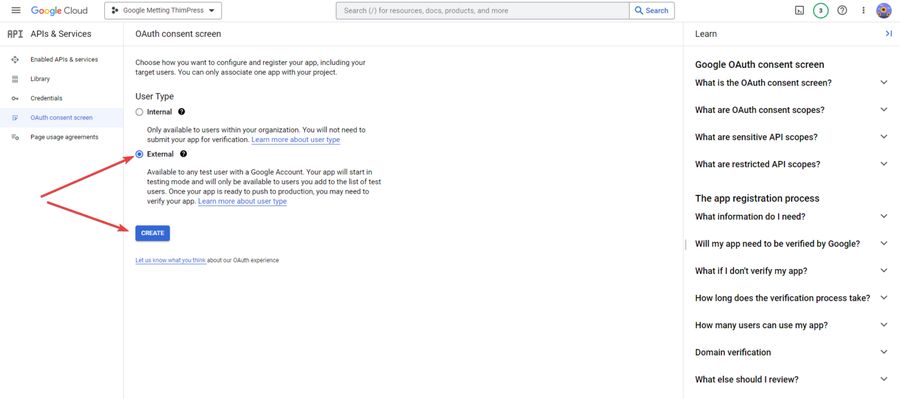 OAuth Consent Screen