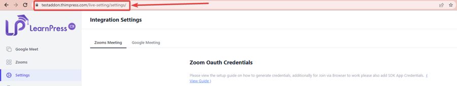 Zoom Meeting URL Link
