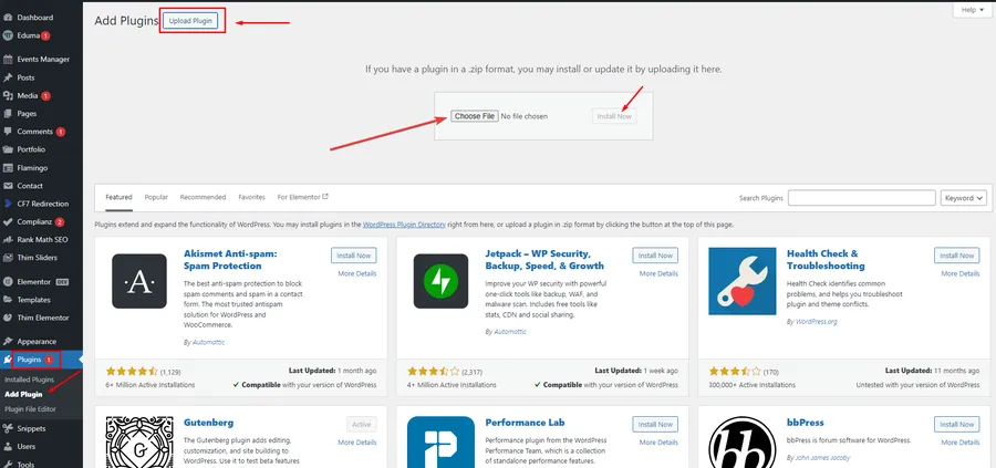 Install and Activate LearnPress via Plugin Upload