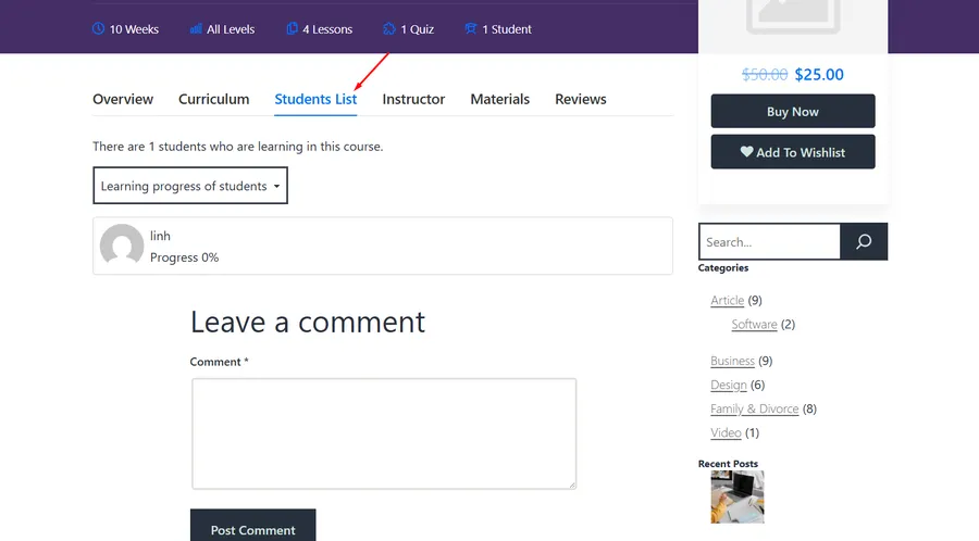view-student-lists-for-each-course