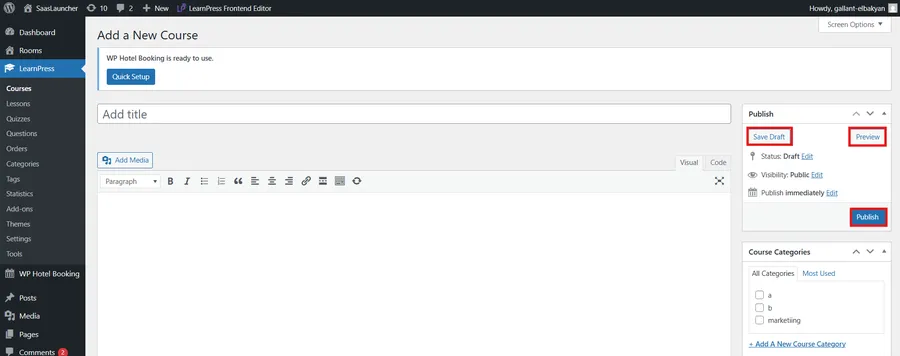 Save and Preview Your Course