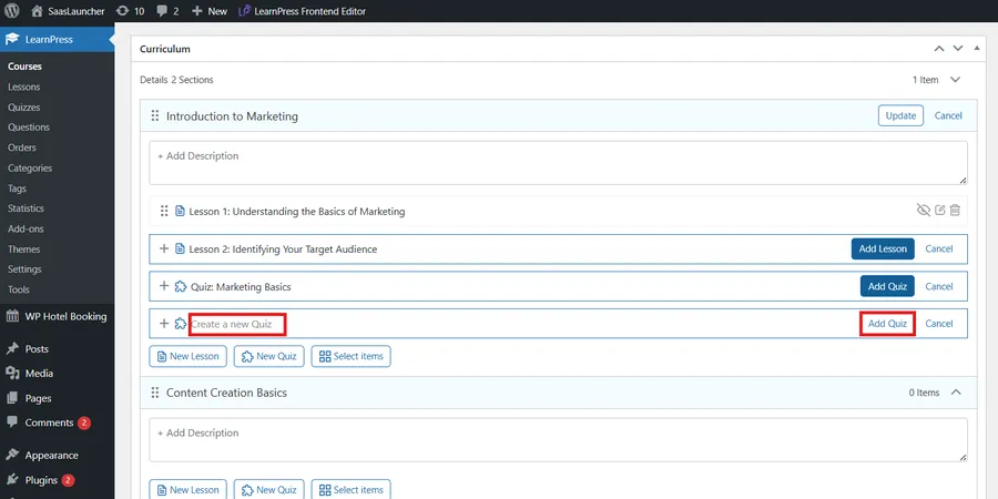 Create Quizzes to Test Knowledge