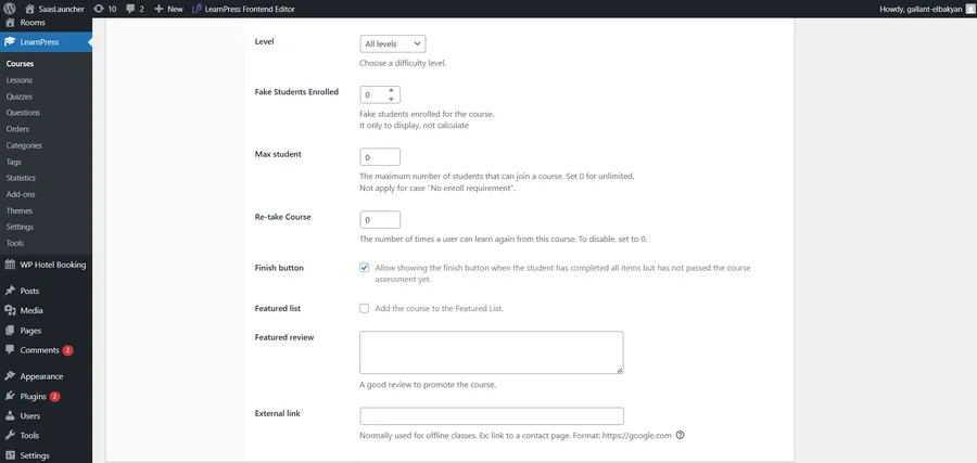 Add Featured Information