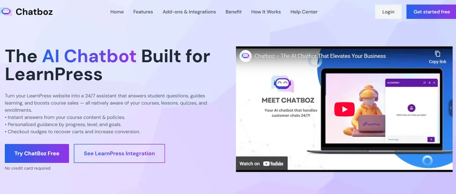 AI chatbot for LearnPress