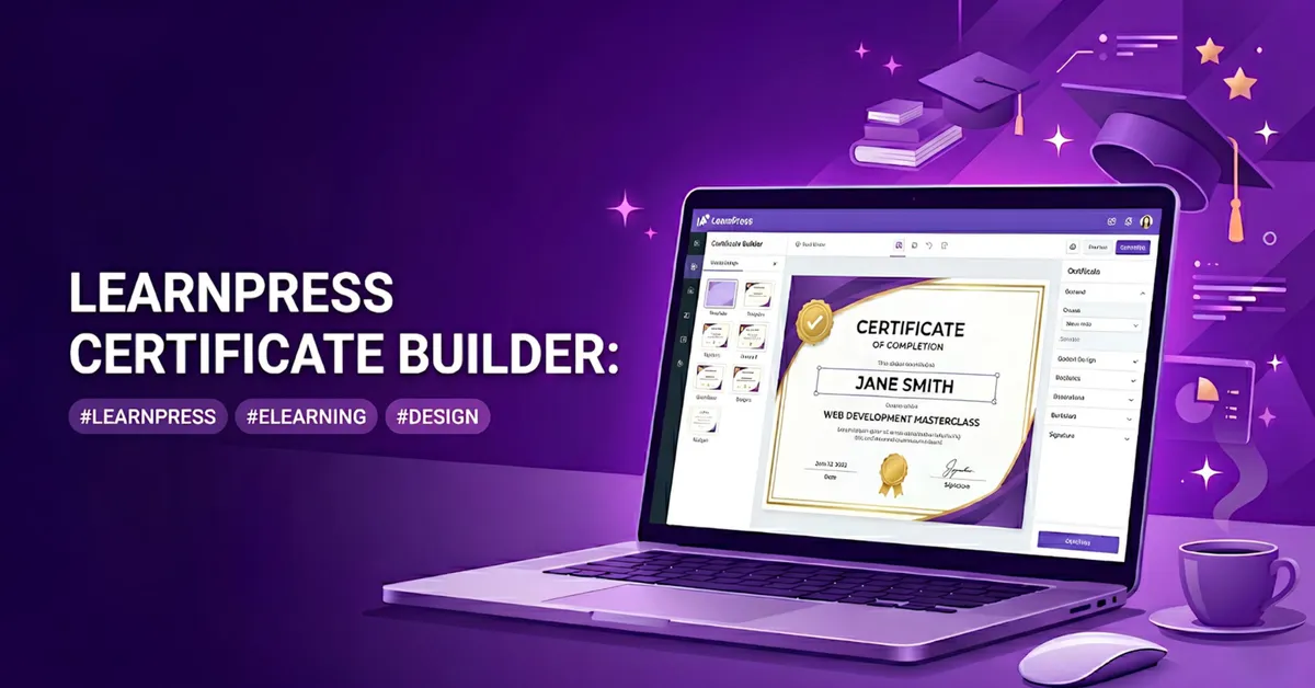 LearnPress Certificate Builder 5 Ultimate Design Steps