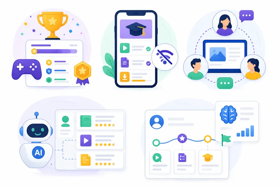 Advanced learning management system functions