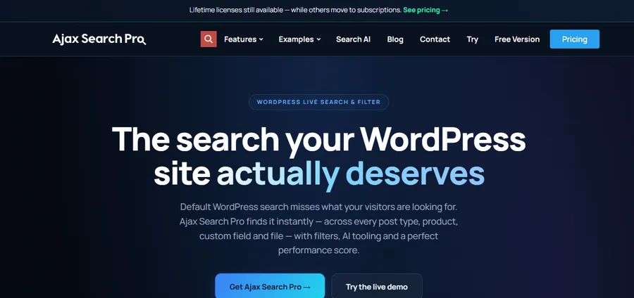 Ajax Search Lite and Ajax Search Pro