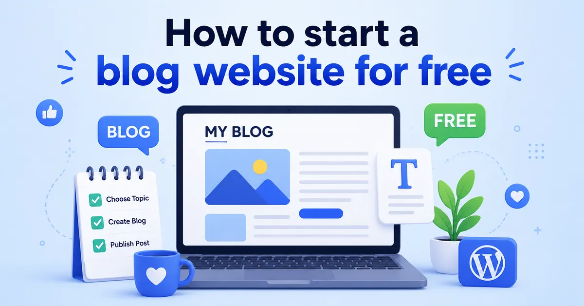 How to start a blog website for free