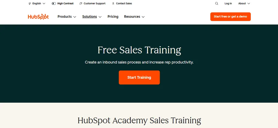 HubSpot Academy sales courses