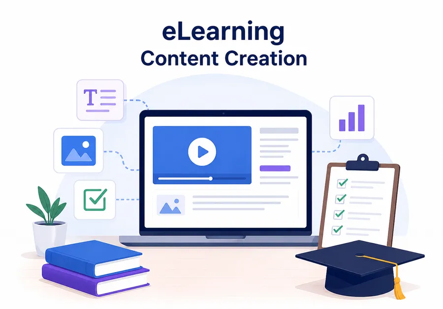 What is eLearning content creation