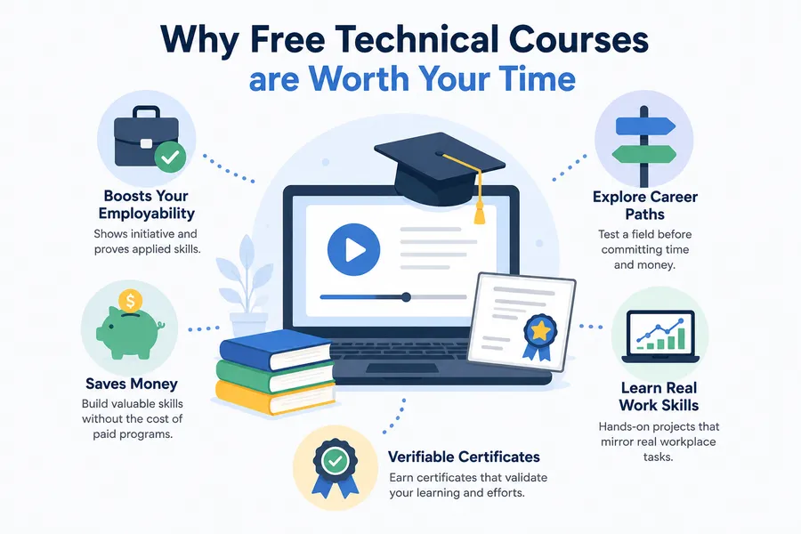 Why free technical courses are worth your time in 2026