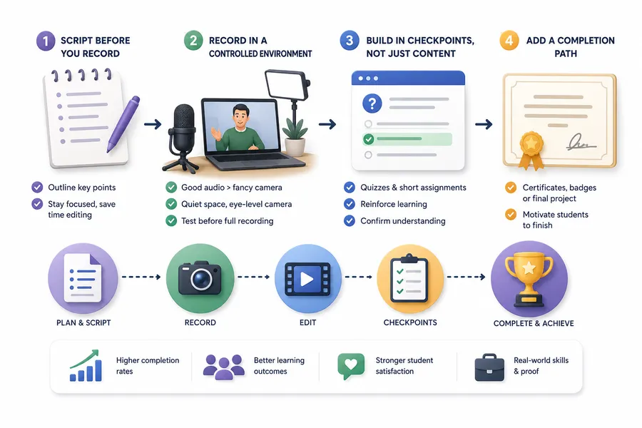 Developing online training content
