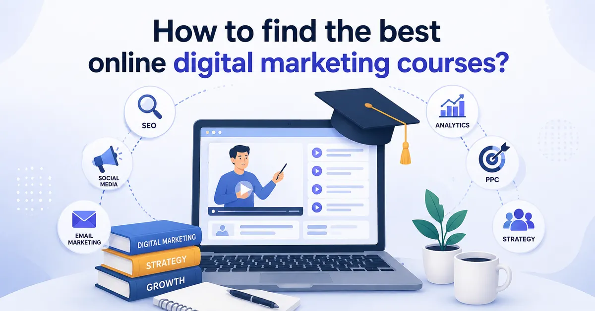 How to find the best online digital marketing courses?