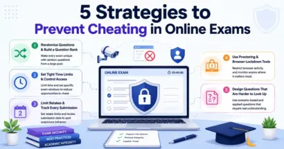 5 strategies to prevent cheating in online exams on WordPress LMS websites