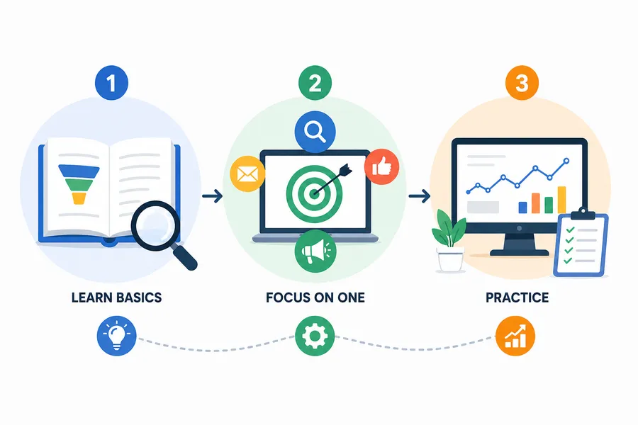 Three-Step Learning Roadmap