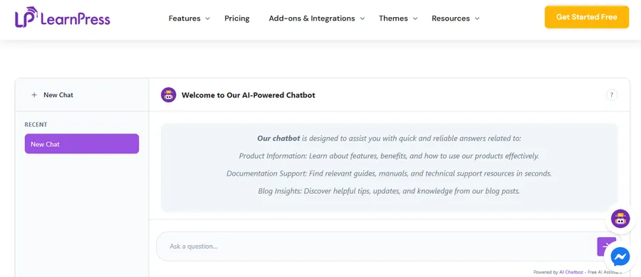 LearnPress AI Chatbot
