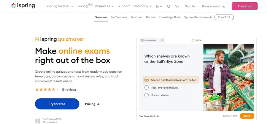 iSpring Quiz Maker