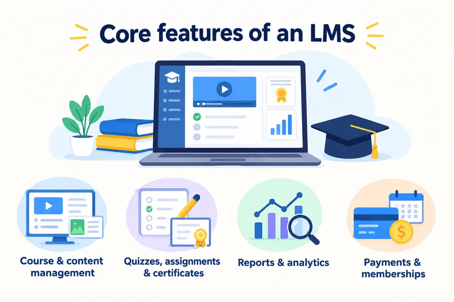 Core features of an LMS