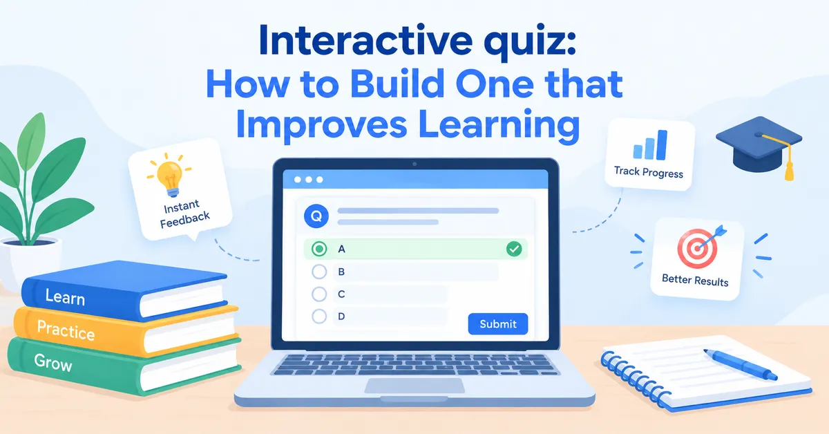 Interactive quiz: How to Build One that Improves Learning