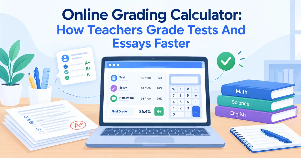 Online Grading Calculator: How Teachers Grade Tests And Essays Faster