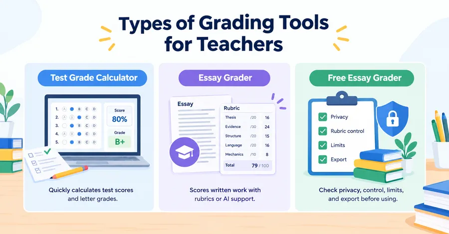 Types of grading tool for teachers