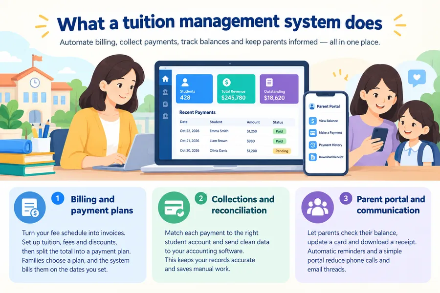 What a tuition management system does