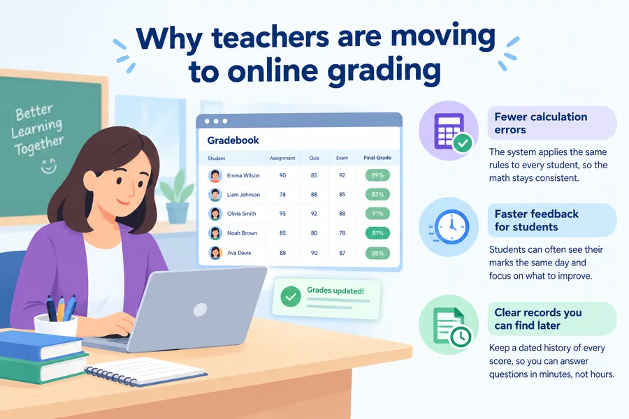 Why teachers are moving to online grading